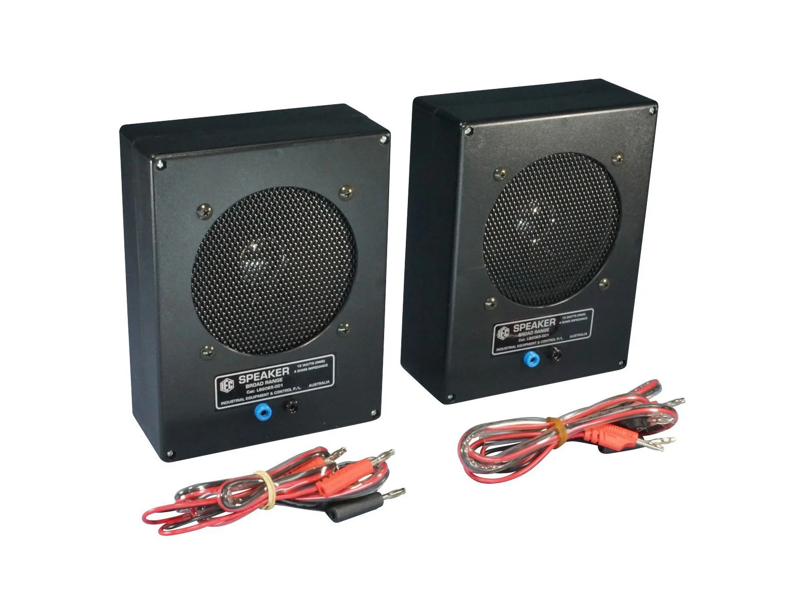 LOUDSPEAKERS - PAIR - LARGE HIGH QUALITY FOR WAVE STUDY - 4 OHM