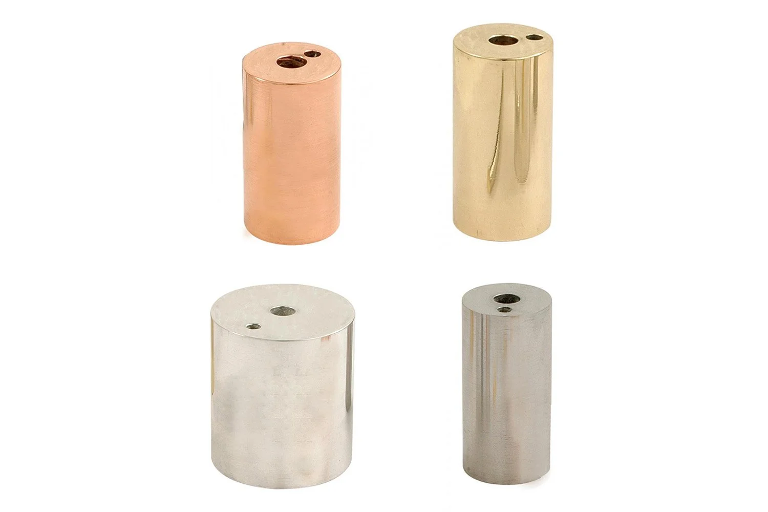 METAL CALORIMETER BLOCKS - SET OF 4
