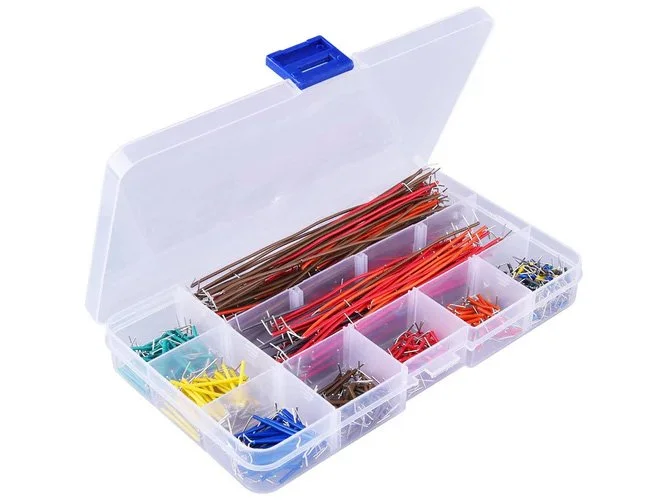 JUMPER WIRE SET - ASSORTED PREFORMED LENGTHS - 560 PIECES