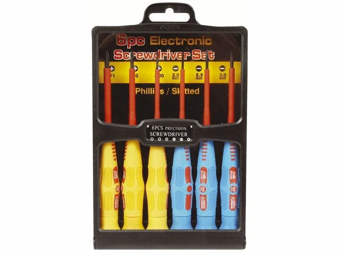 PRECISION SCREWDRIVER SET - INSULATED - 6 PIECE