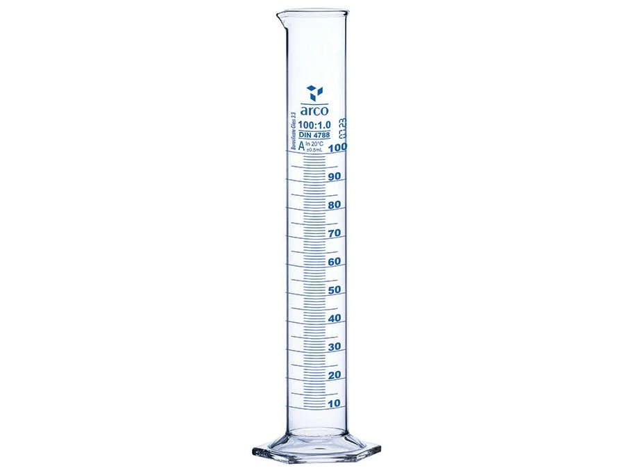 MEASURING CYLINDER - BOROSILICATE GLASS - 100ML