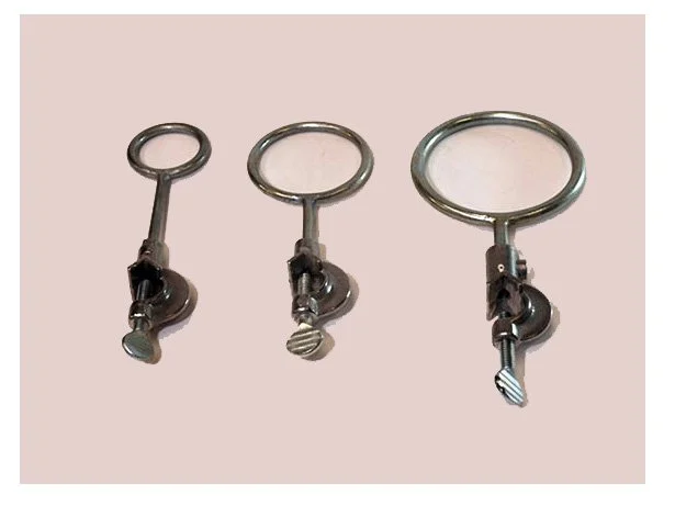 RETORT RING WITH FIXED ANGLE BOSSHEAD 90MM DIA.