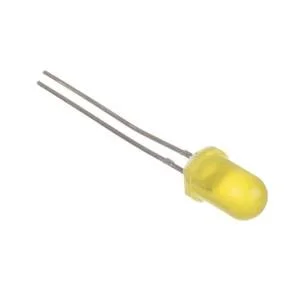 4MM LED DIFFUSED LAMP - YELLOW (PACK OF 10)