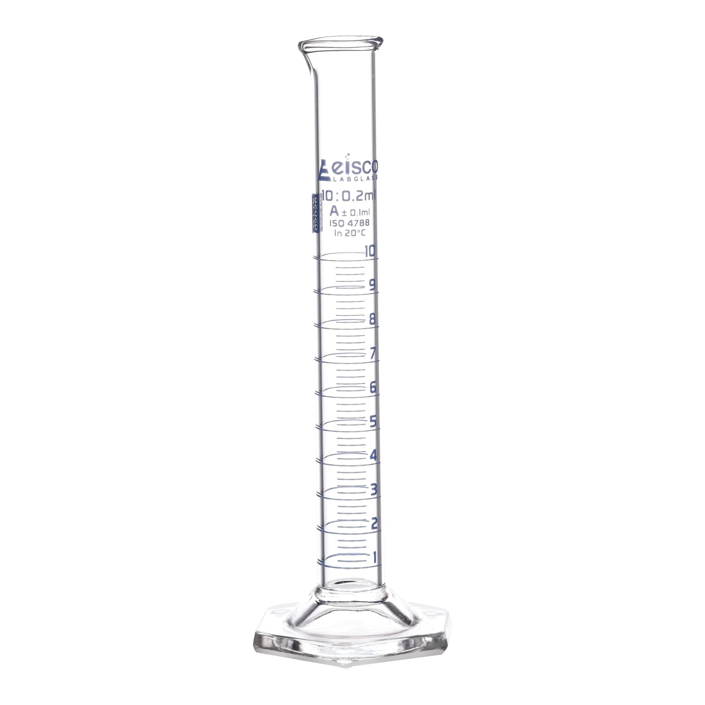 MEASURING CYLINDER - BOROSILICATE GLASS - 10ML