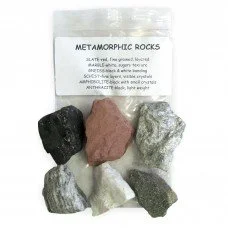 GEOLOGICAL SPECIMENS - METAMORPHIC ROCKS (BAG OF 6)