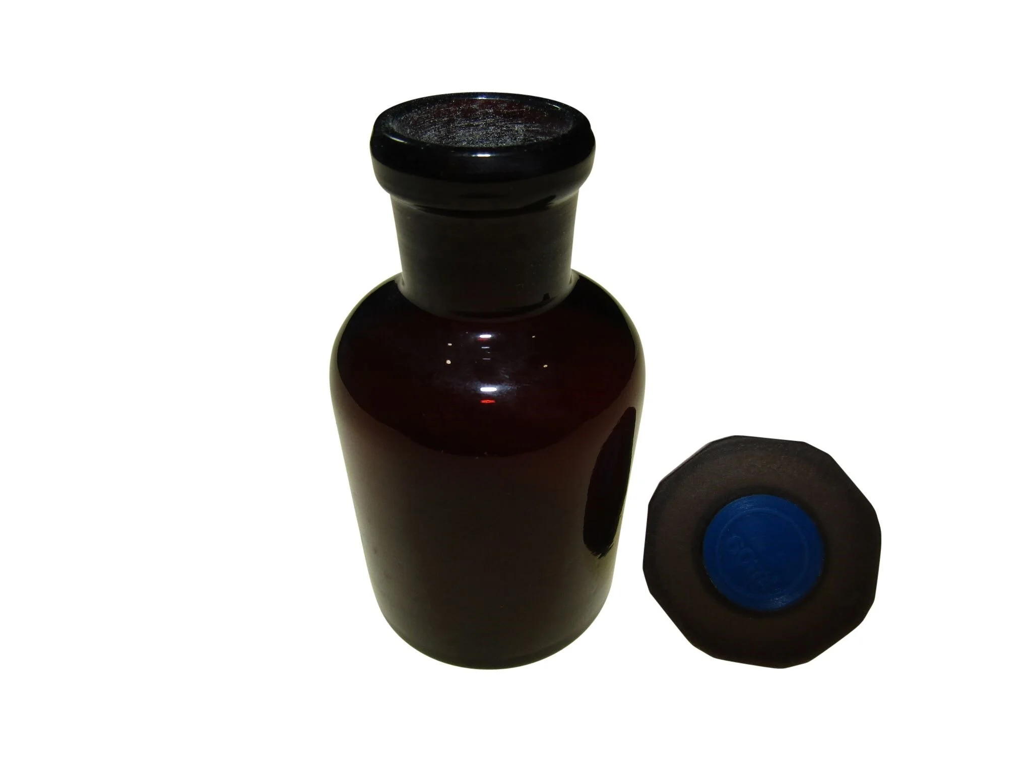 REAGENT BOTTLE AMBER GLASS - 60ML - NARROW MOUTH