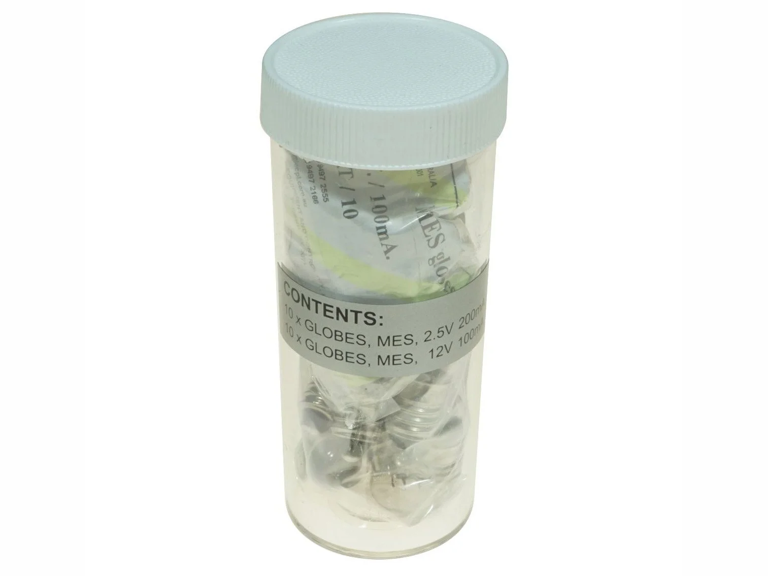 ELECTRICITY KIT - SPARE LAMPS IN VIAL