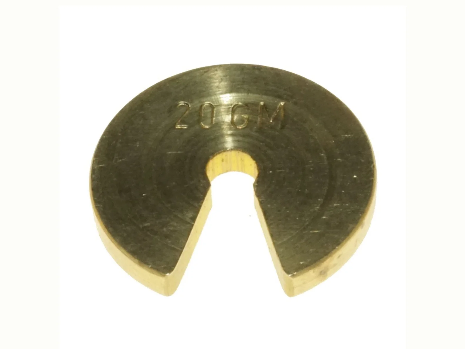 BRASS SLOTTED WEIGHT - 20G