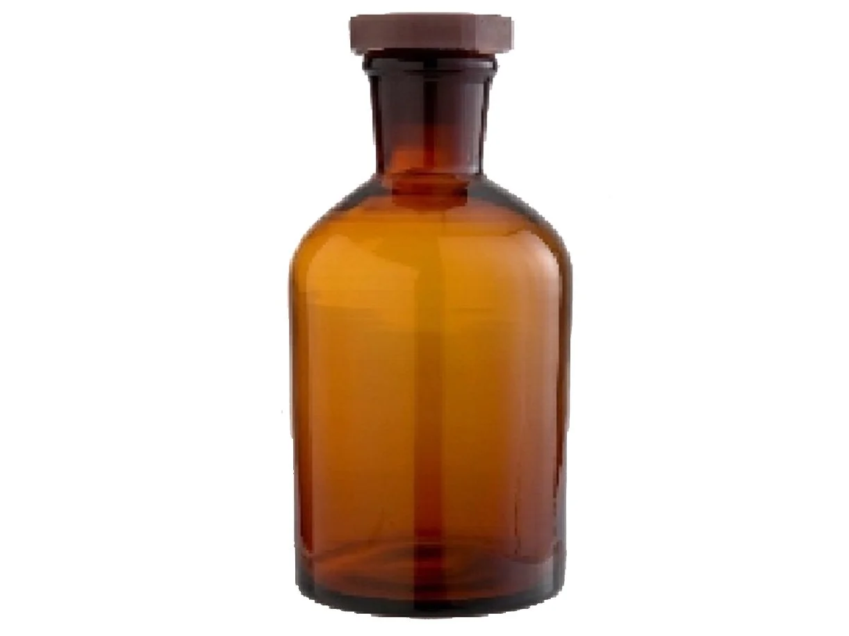 REAGENT BOTTLE AMBER GLASS - 1000ML - NARROW MOUTH