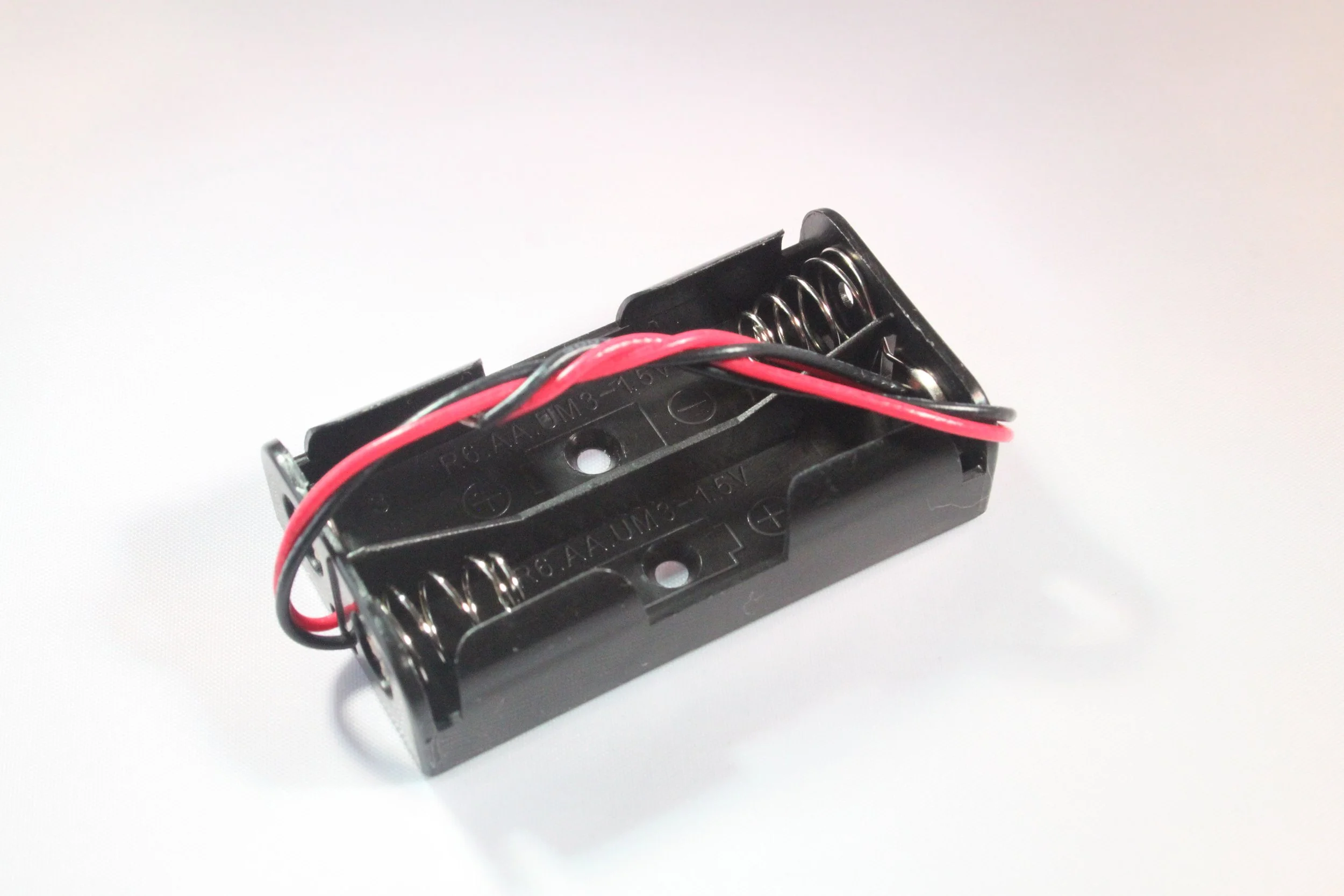 BATTERY HOLDER FOR 2 X AA BATTERIES (PACK OF 5)