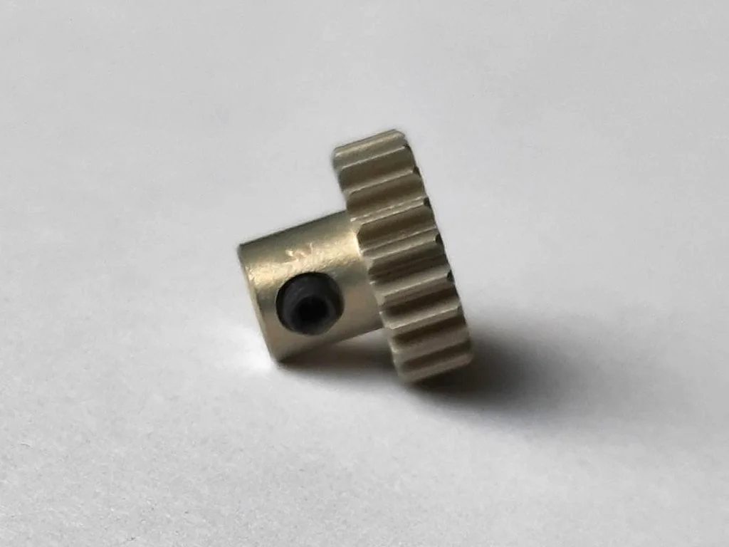 ALUMINIUM PINION GEAR TO SUIT FAULHABER & ST-403 T1 MOTORS - 16 TEETH
