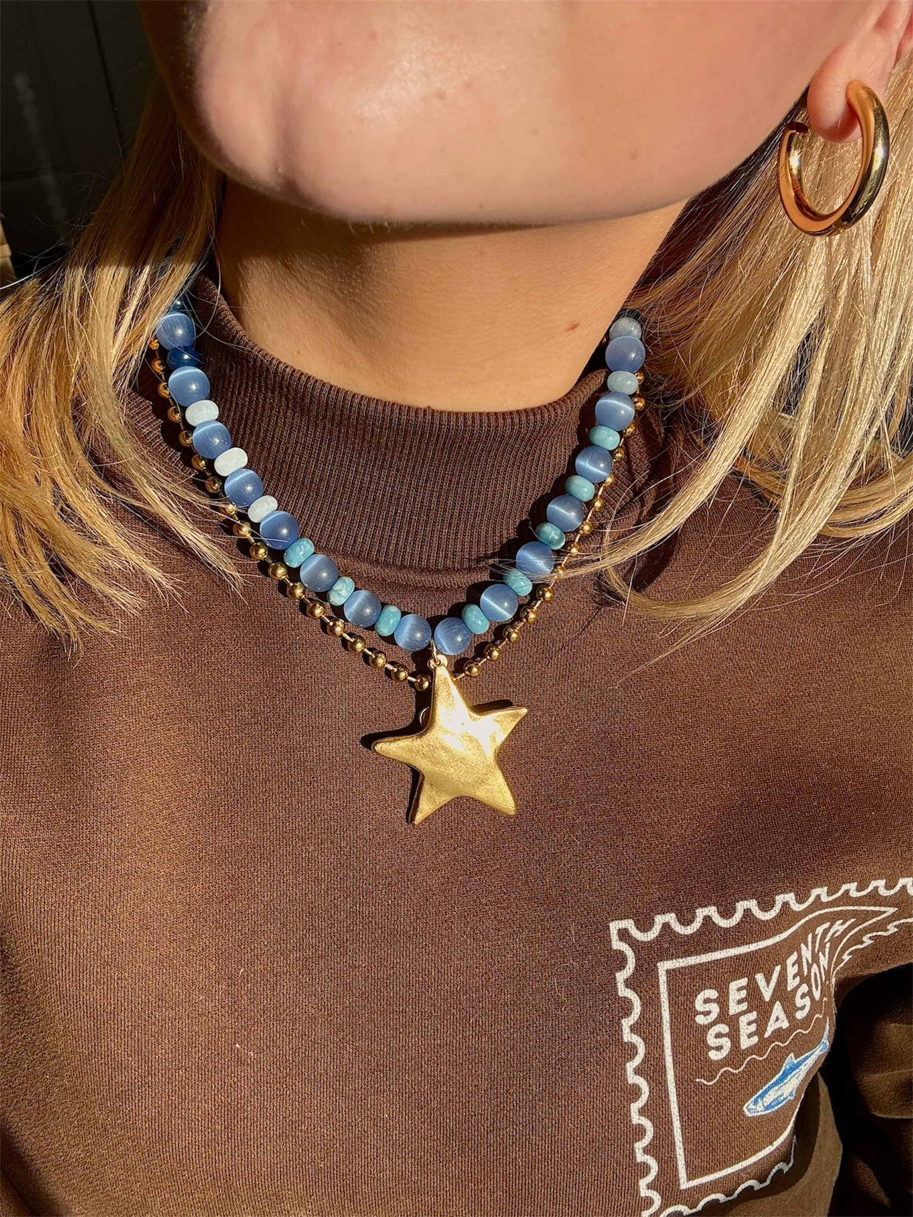 Tidal Wave Star Necklace