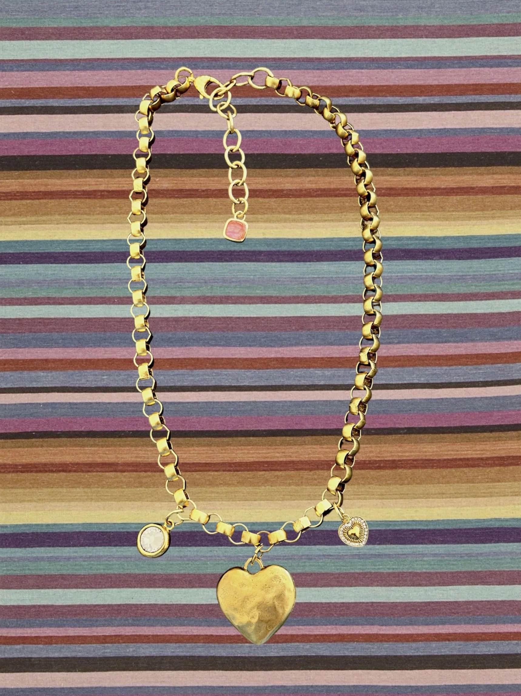golden girl charm necklace