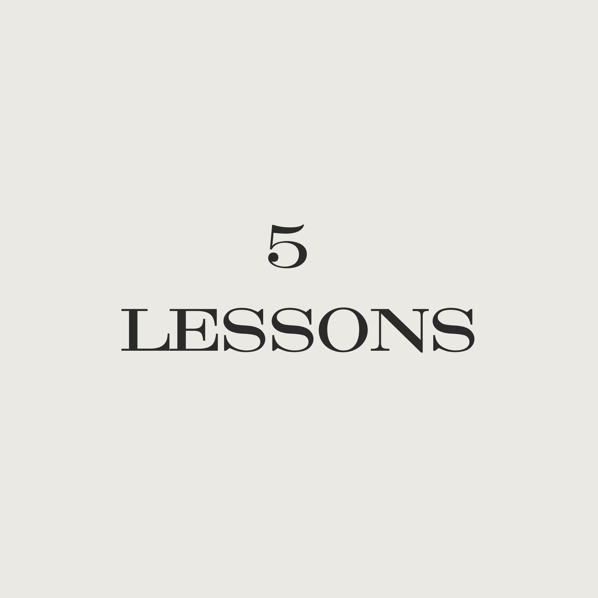 5 Lesson Pack