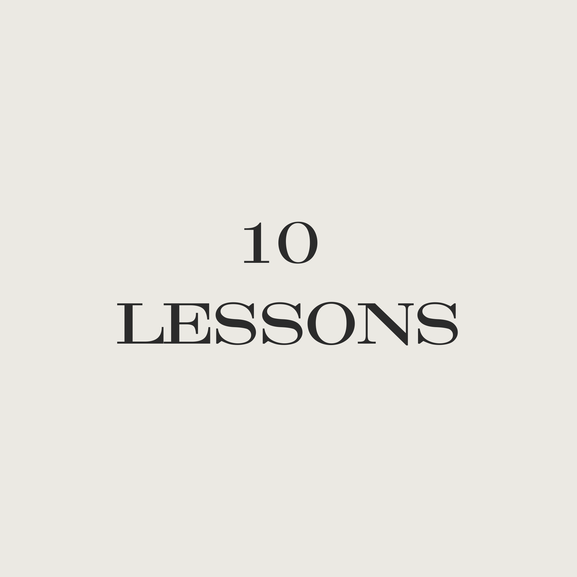 10 Lesson Pack
