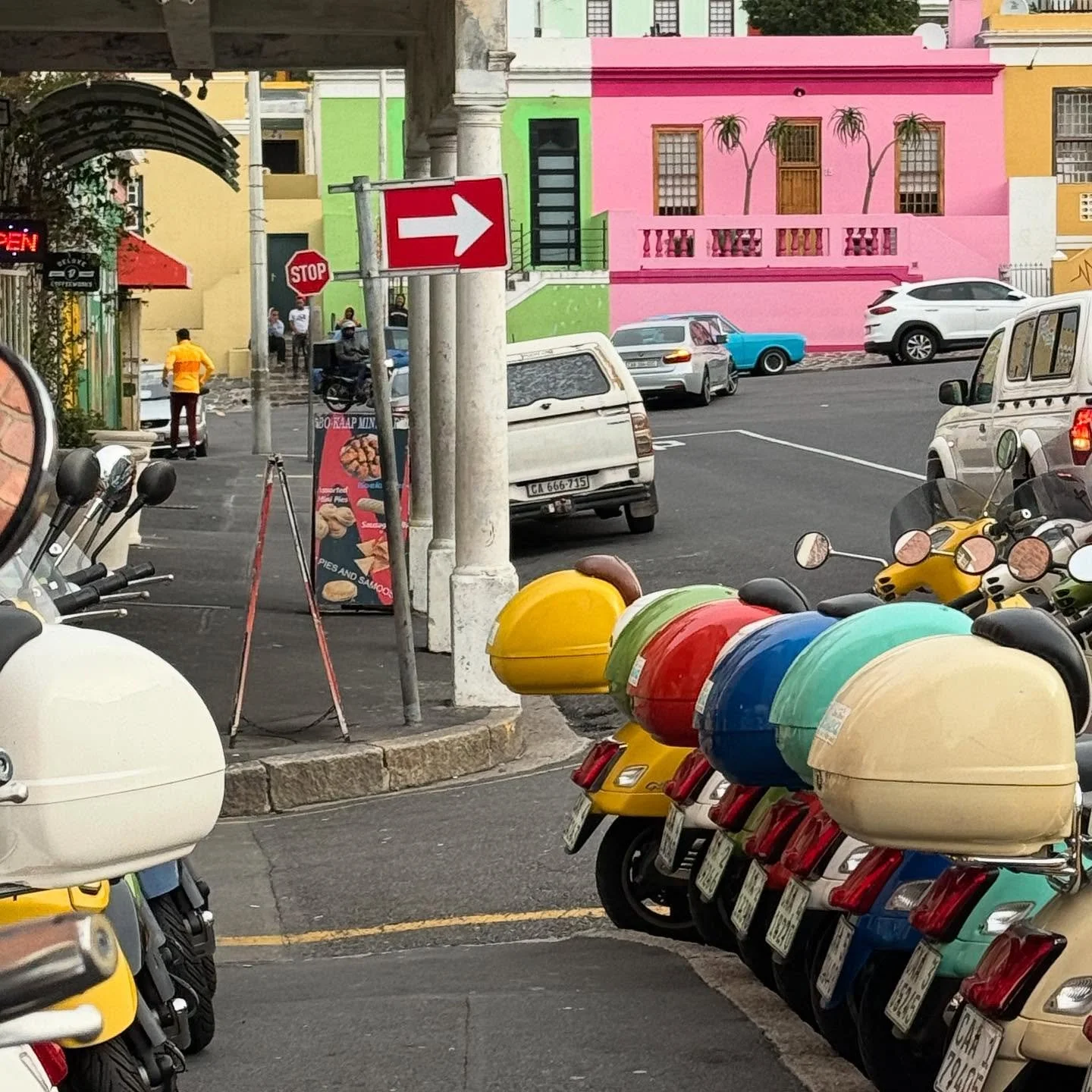 Bo-Kaap 🏡🌈 the houses of all colors!

These beautiful and fun homes are so fun to walk around and see! But the history behind Bo-Kaap makes it even more meaningful. This neighborhood was once home to freed slaves, and the colorful houses became a s