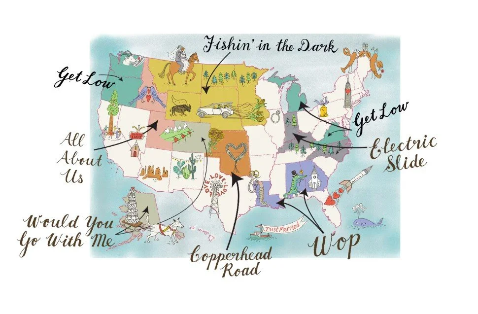 The most popular wedding songs in America — and the ones your state loves