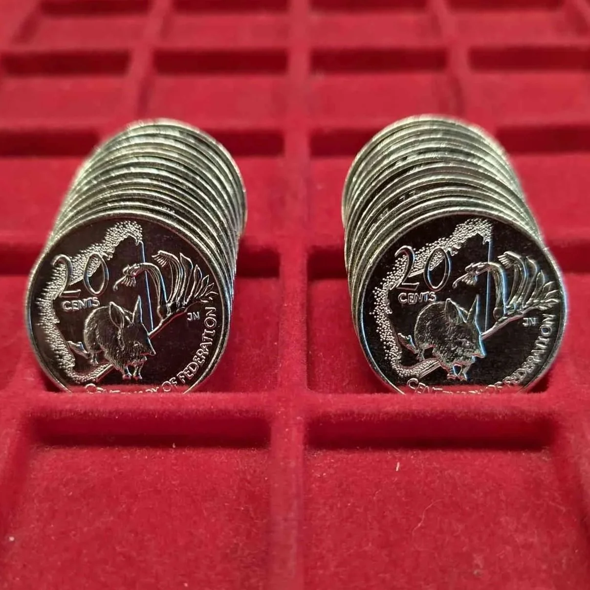 Centenary State Series WA 20c Set of 20