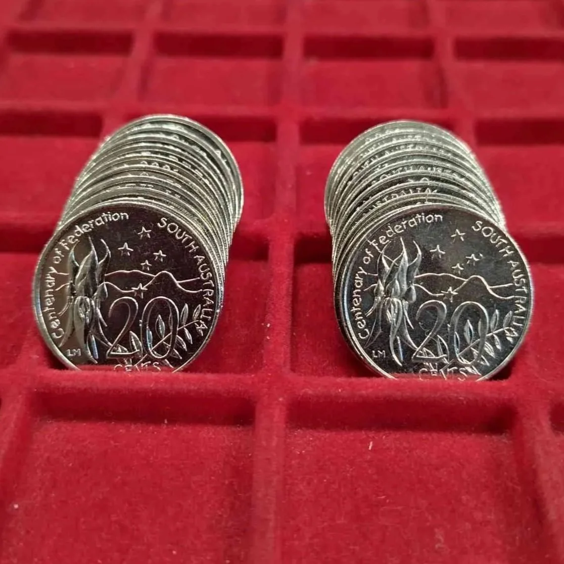 Centenary State Series SA 20c Set of 20