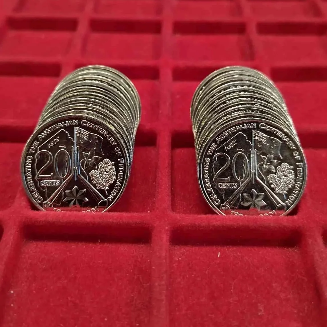 Centenary State Series ACT 20c Set of 20