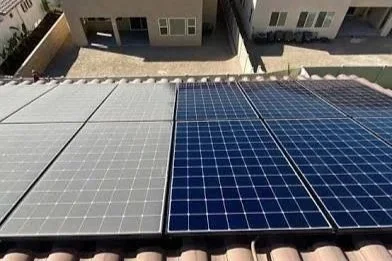 Solar panels installed on a rooftop.