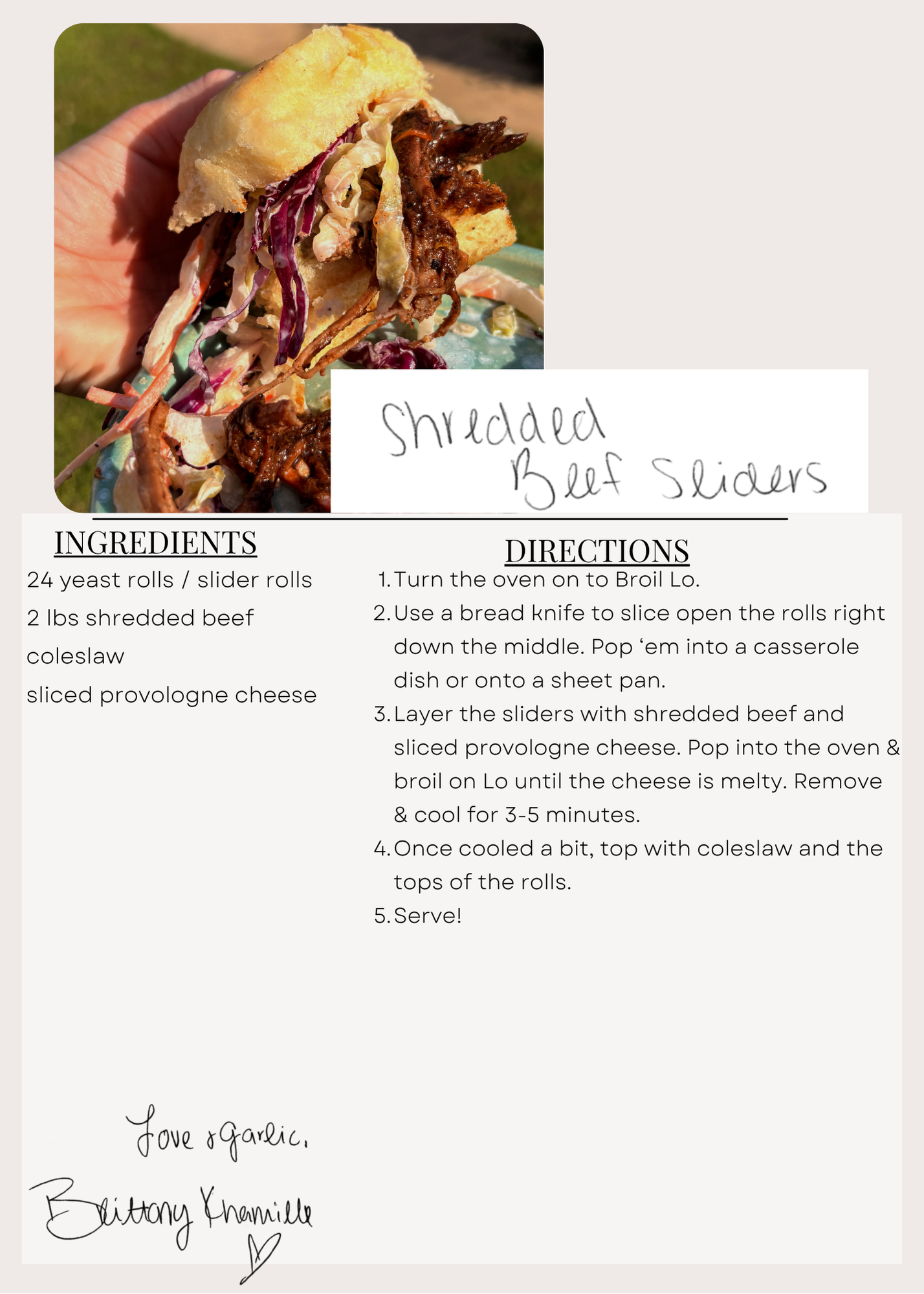 Shredded Beef Sliders