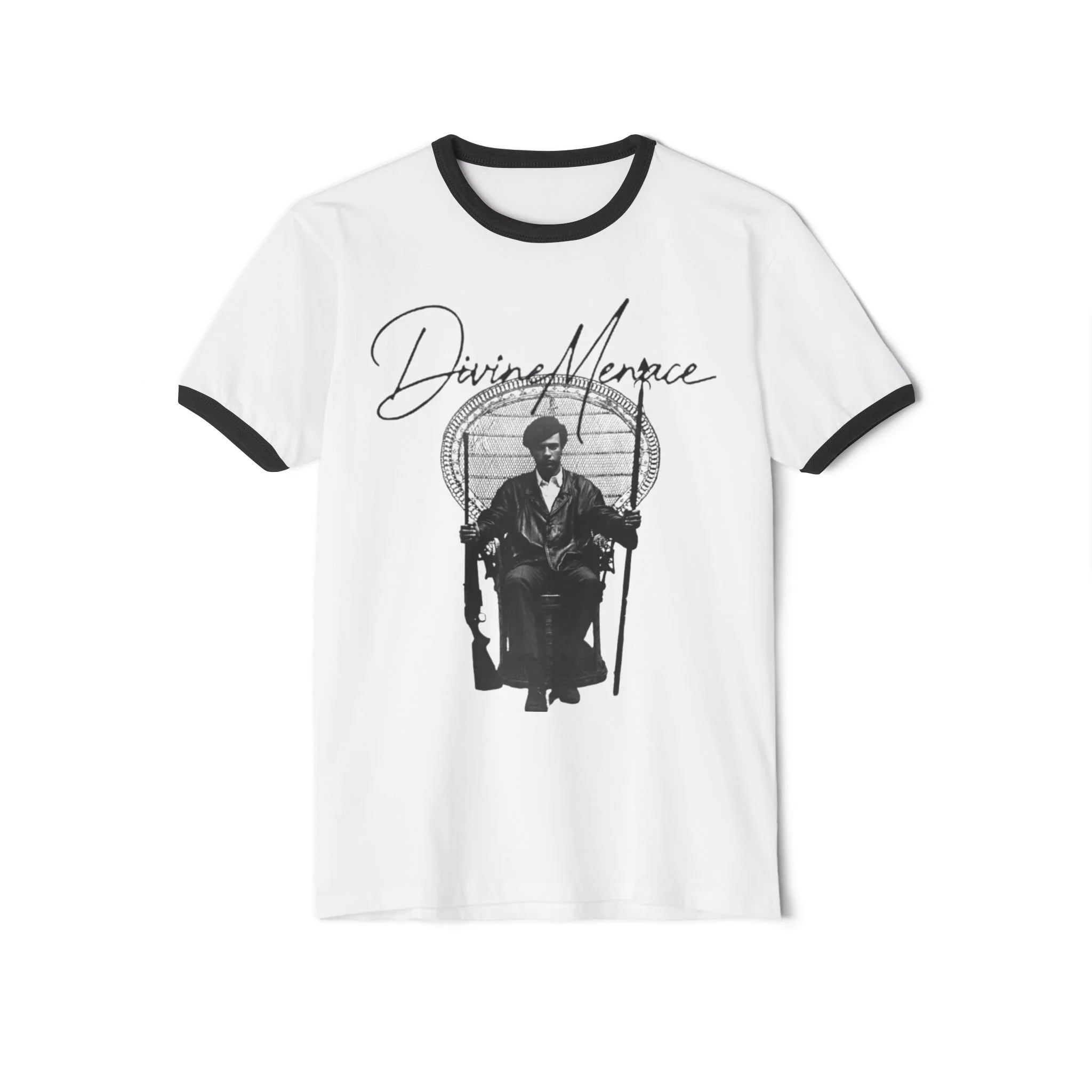 Diving Menace Huey P. Newton Ringer T‑Shirt