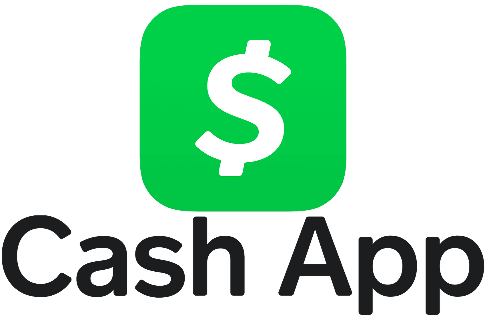 Logo of Cash App with a green square containing a white dollar sign, and the text 'Cash App' below.