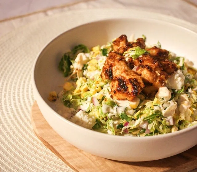 Mexican Street Corn Brussels Sprout Salad