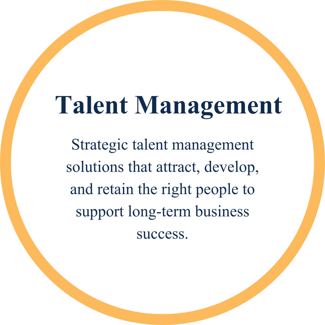 Definition of talent management: strategic talent management solutions to attract, develop, and retain the right people for long-term business success.