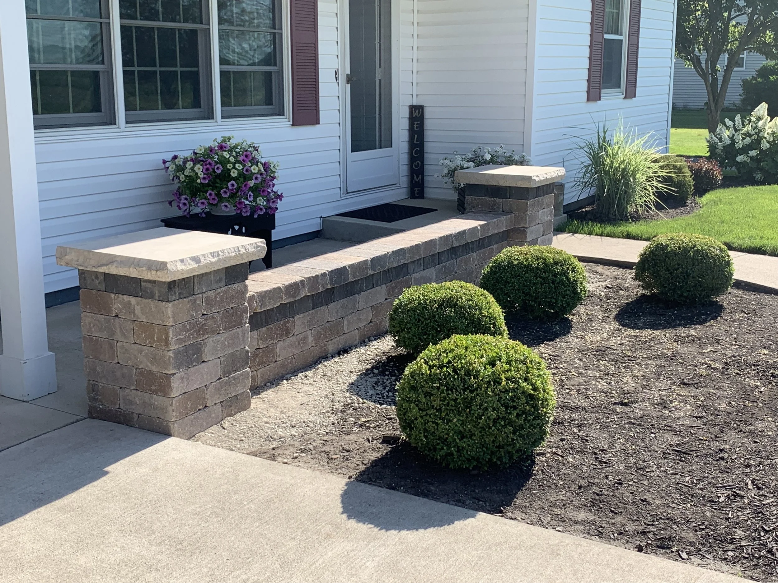 Seating Wall in Covington, Ohio