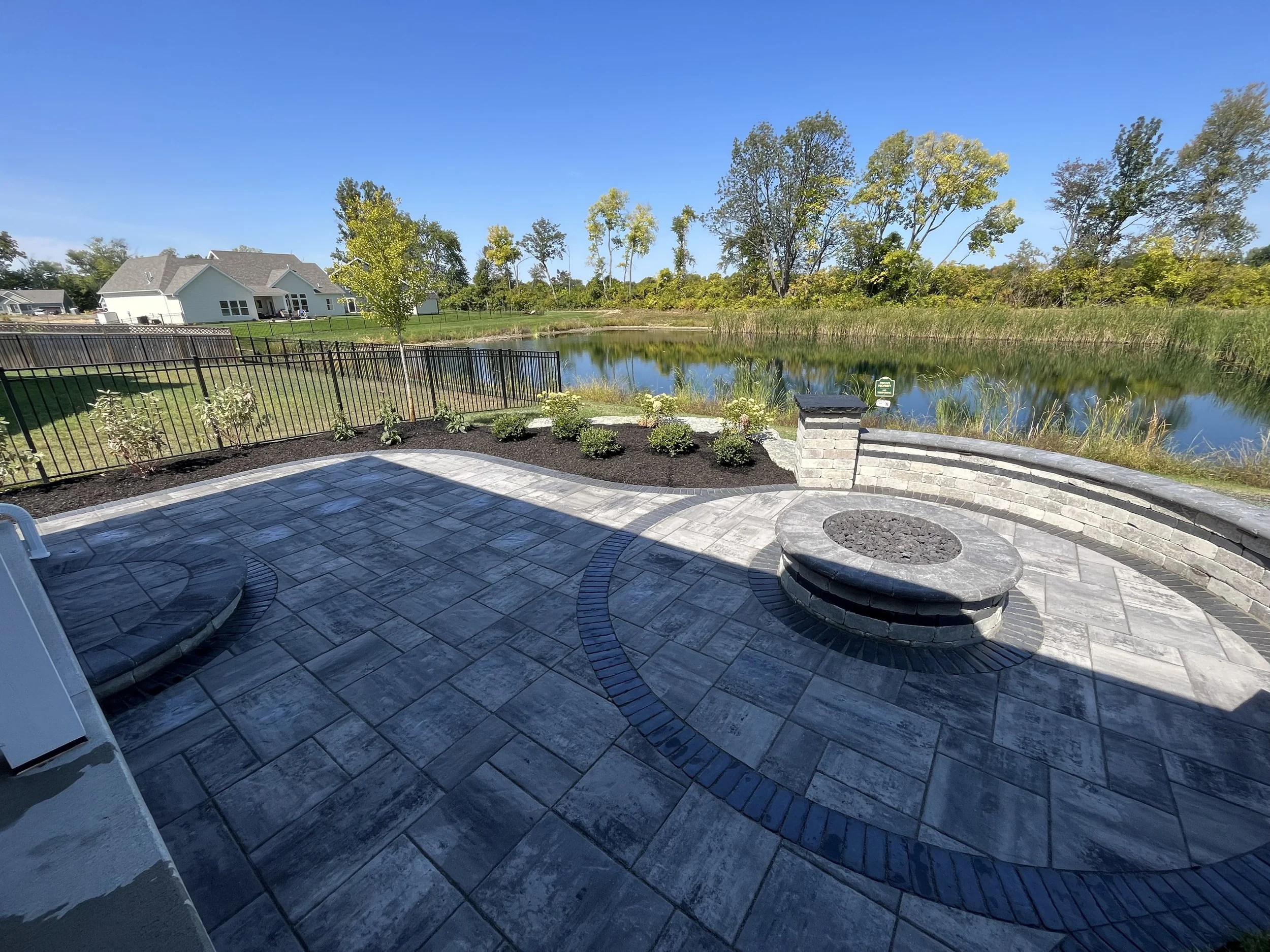 Paver Firepit Patio in Tipp City, Ohio
