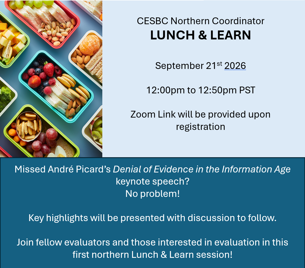CESBC Northern - Lunch &amp; Learn (online)