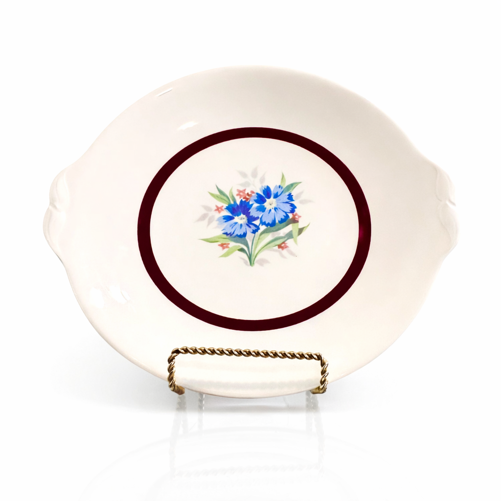 Johnson Bros “Pareek” Handled Serving Plate, England, Circa 1925–1935