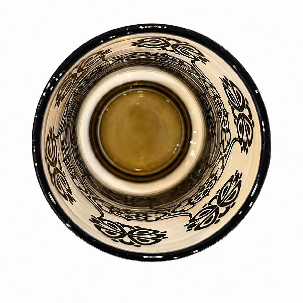1960s Libbey Black Amethyst Glass Highball Glasses | Floral Relief.png