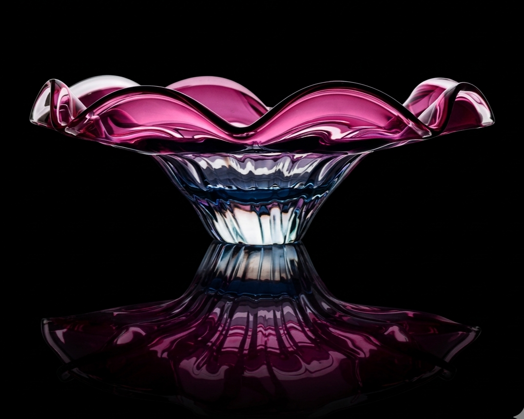 Guarnieri Murano Sommerso Sculptural Glass Centerpiece