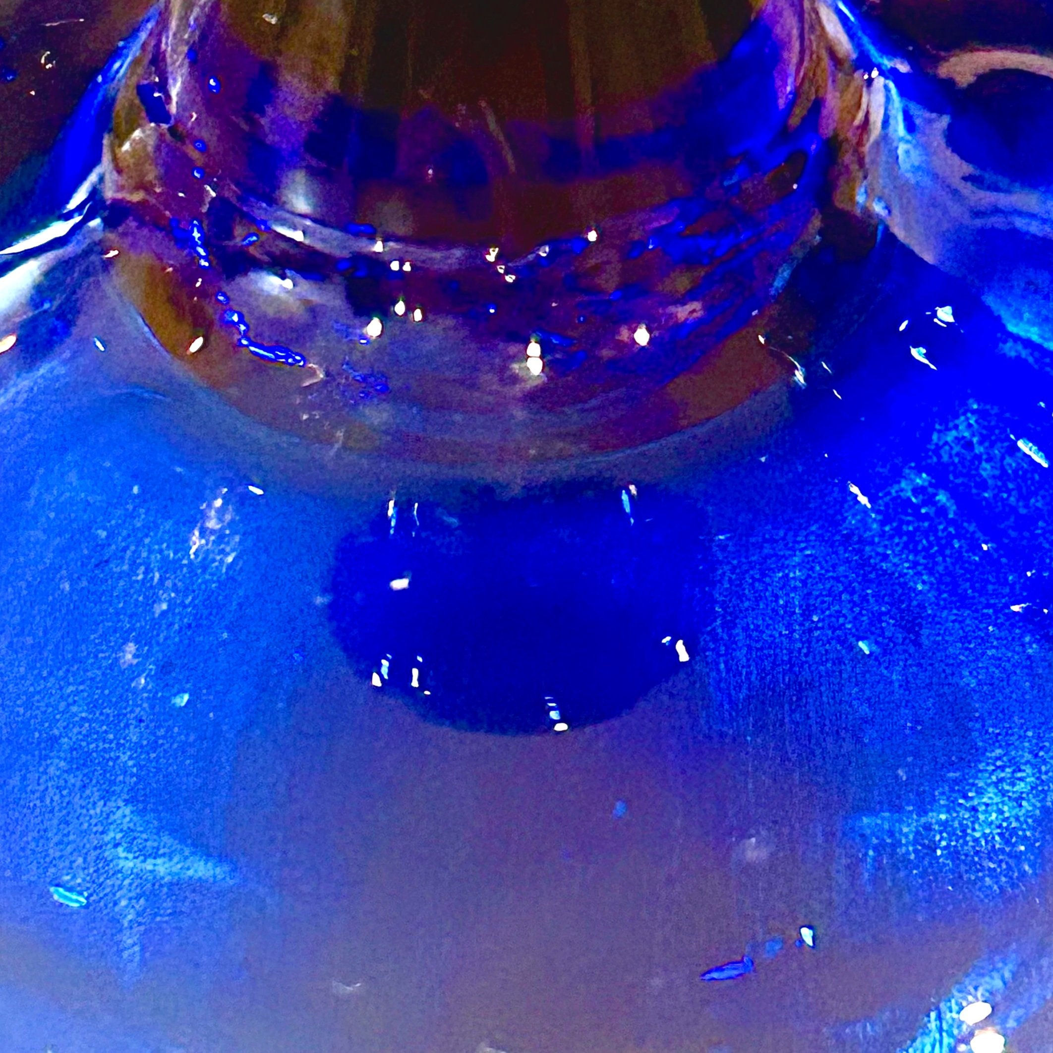 Hand-Blown Cobalt Blue Glass Goblets, Service for 4.jpg