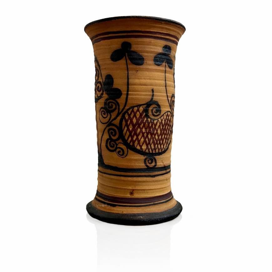 YAEL Old Jaffa Hand-Painted Art Pottery Vase, Israel