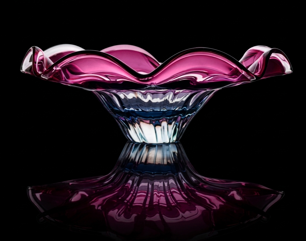 Guarnieri Murano Sommerso Sculptural Glass Centerpiece