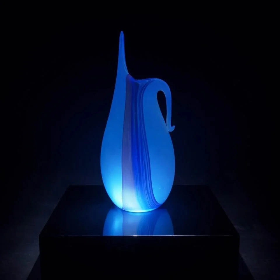 Murano Sommerso Canna | Uranium Opaline, c. 1955