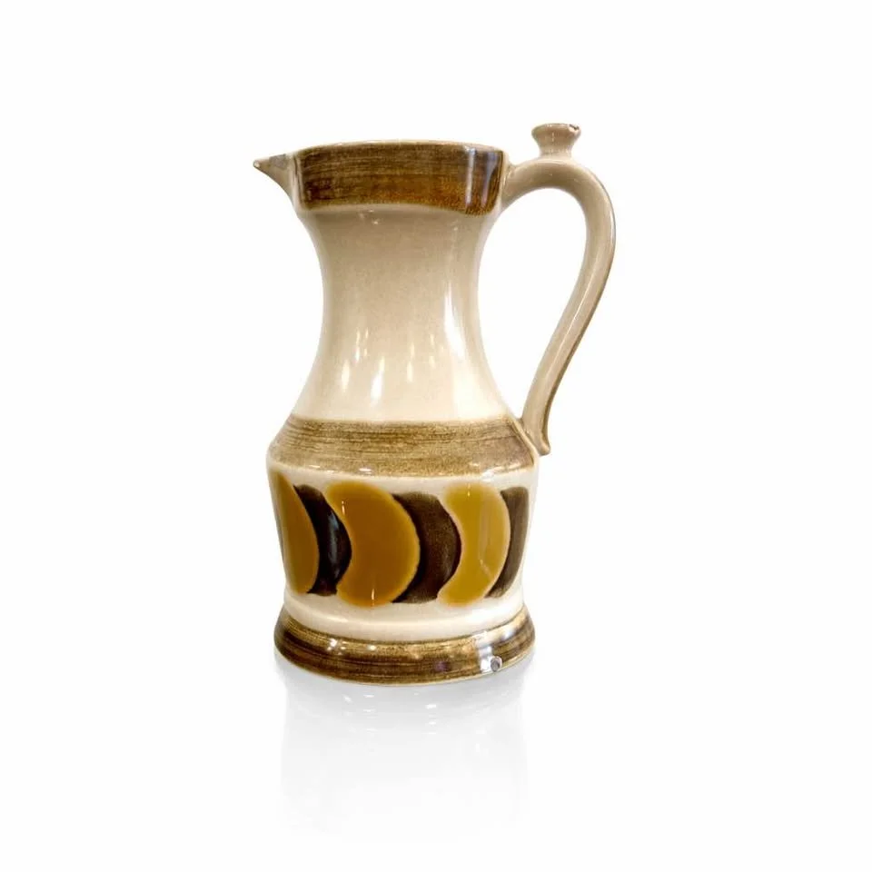 West German Hand-Glazed Stoneware Jug, 1960s
