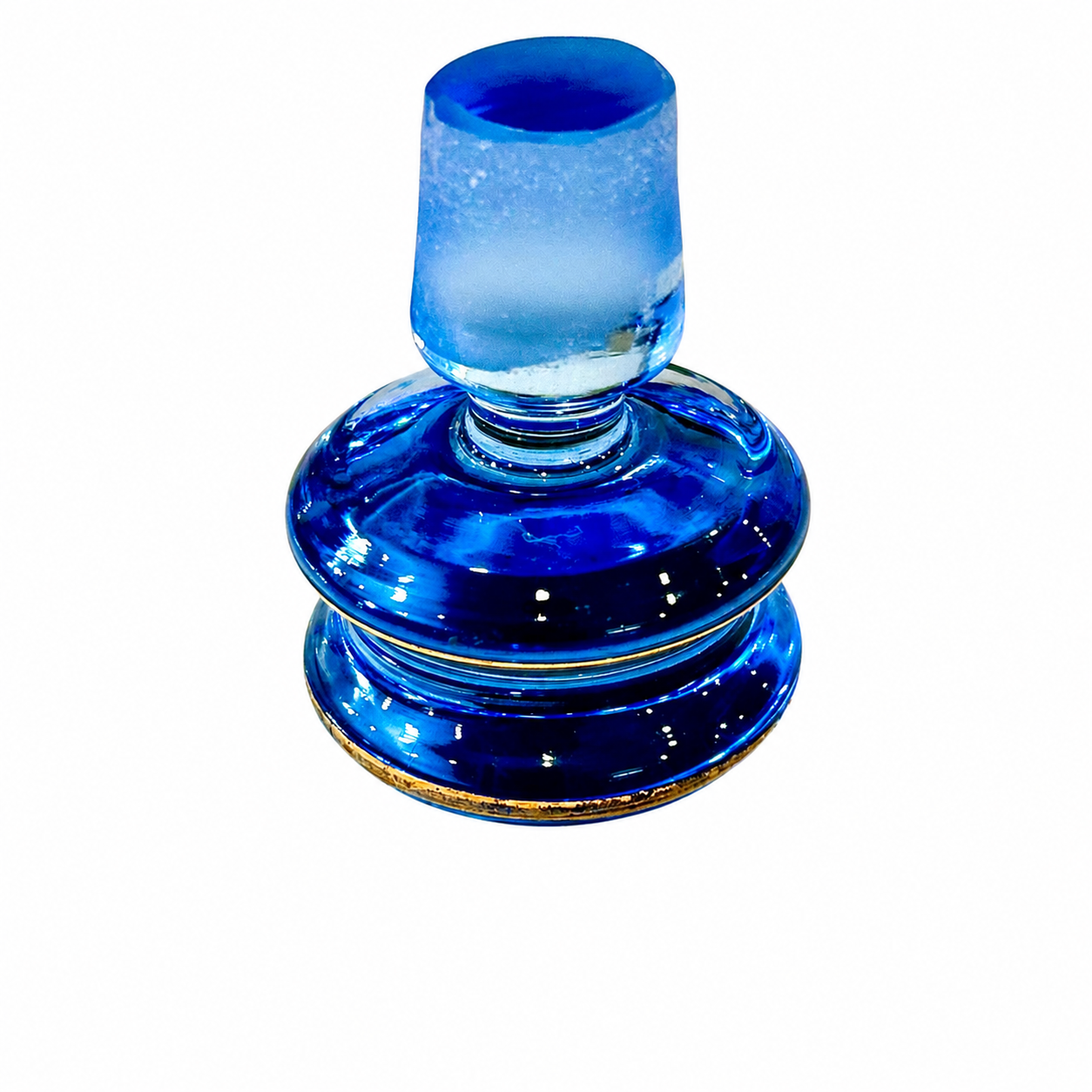 Italian Cobalt Blue Glass Vanity Decanter.png