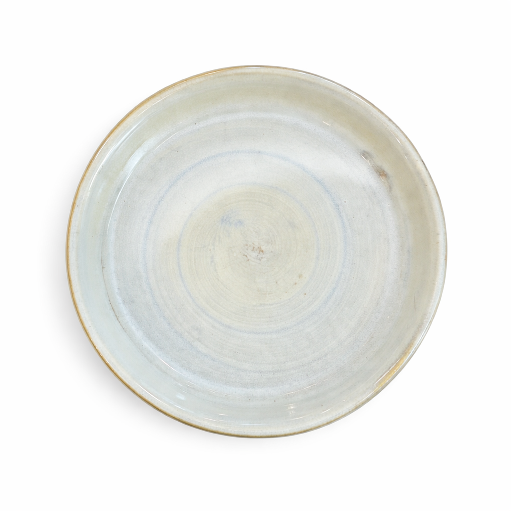 Studio Pottery Stoneware Platter Celadon 1970s