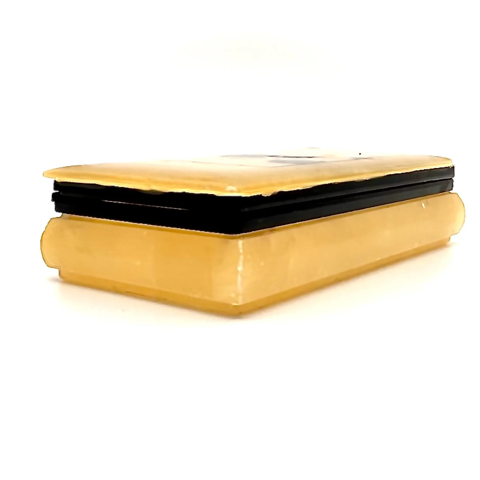 Italian Hand-Carved Alabaster Cigarette Box, Classical Relief Form