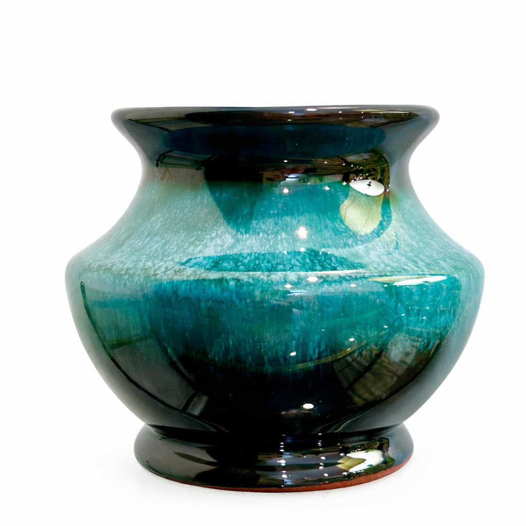 Blue Mountain Pottery “Flow Blue” Glazed Vessel, Canada, 1960s