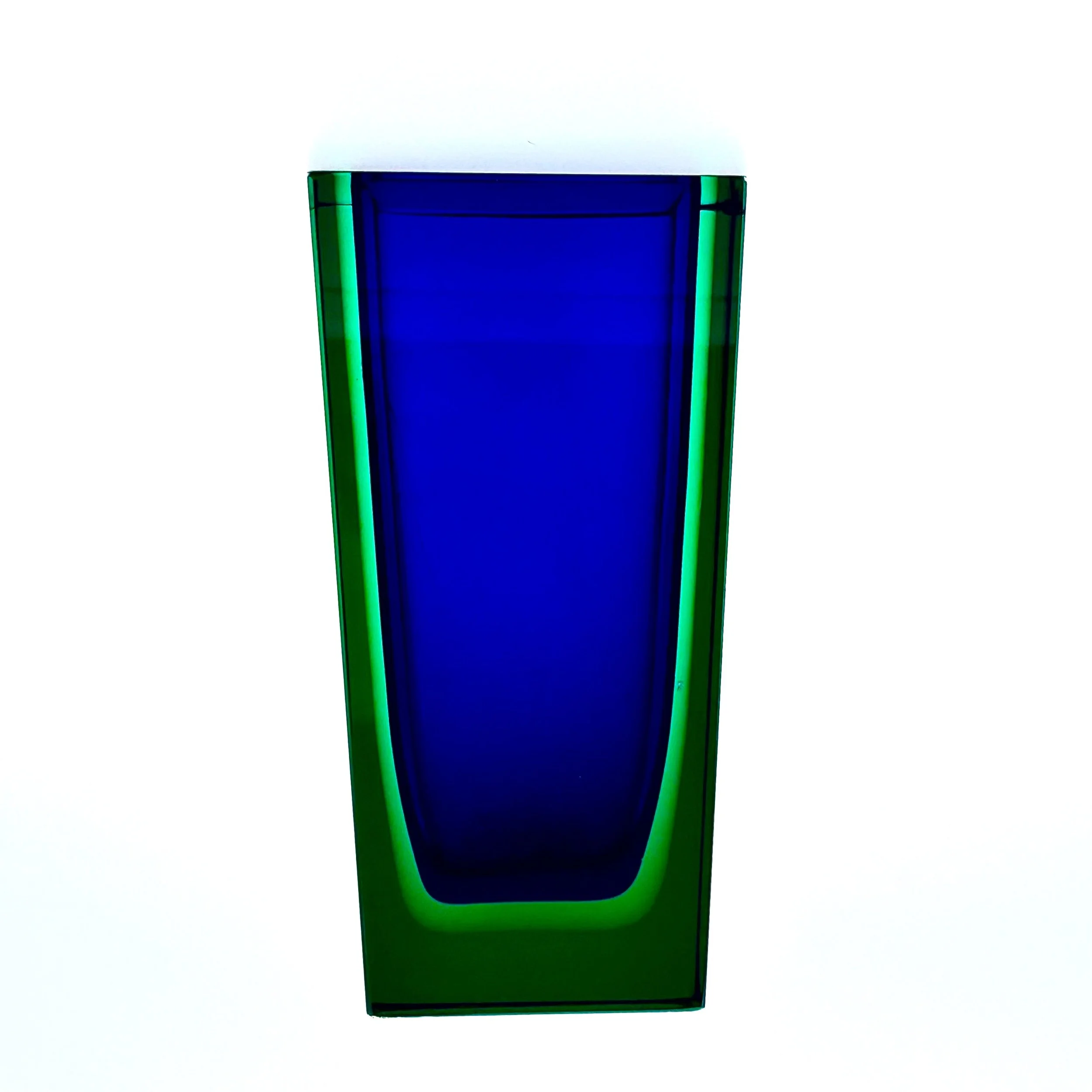 Norwegian Cased Glass Vase, Severin Brørby for Hadeland