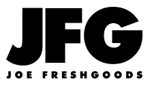 Logo with large letters 'JFG' and the phrase 'More Fresh, More Good' underneath