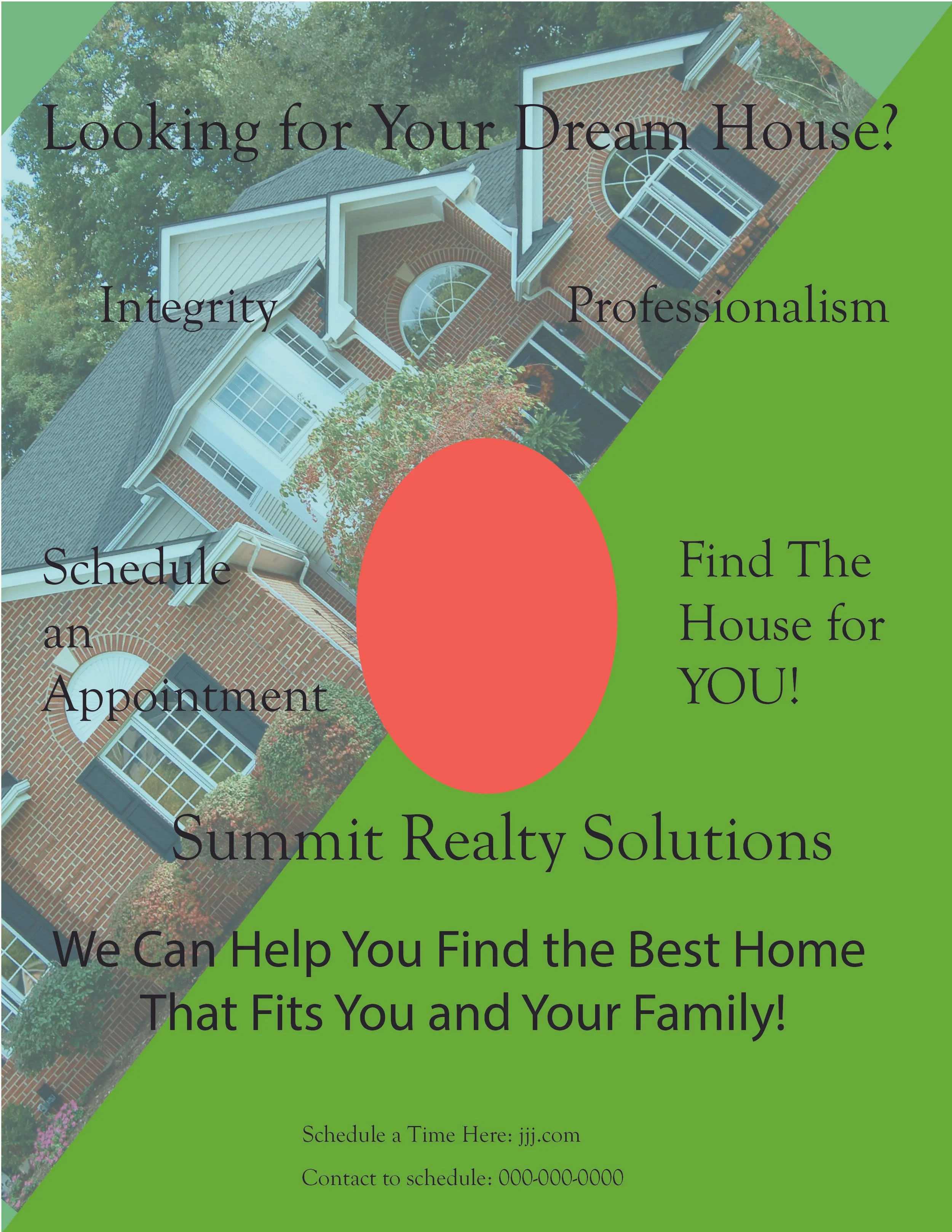 This is a flyer. This flyer is for promotional use and is about the goals and values of the company.