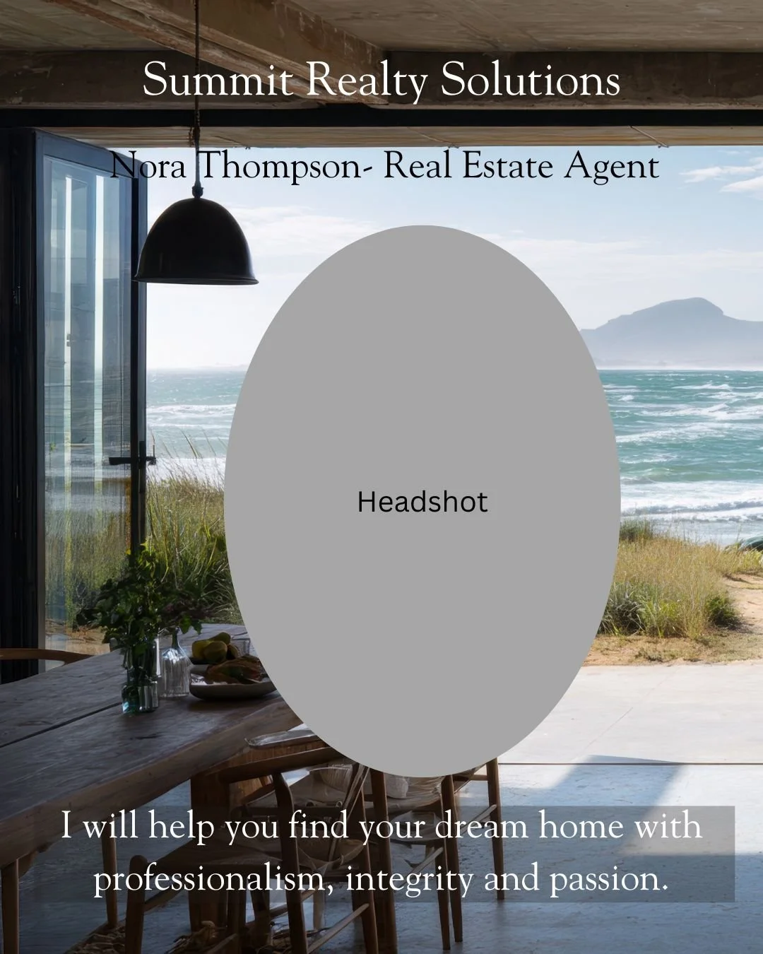 This is an Introduction to the realtor and the business. Its meant to showcase the realtor while discussing the business values and goals