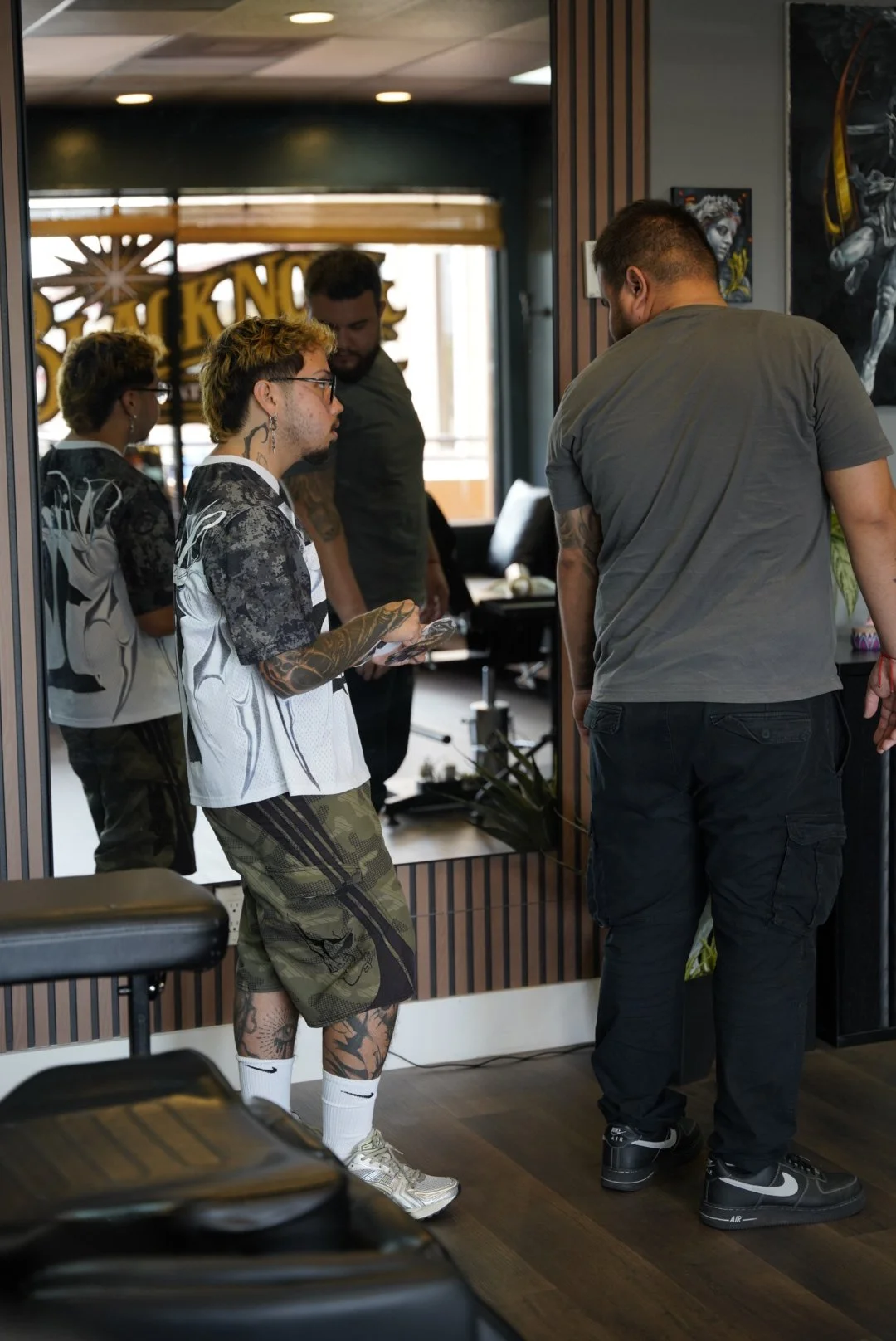 Tattoo session at Black Nova Tattoo Collective